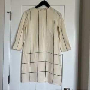 Tory Burch Silk Ink Plaid Dress | Size 4